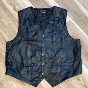 Scully Mens leather vest